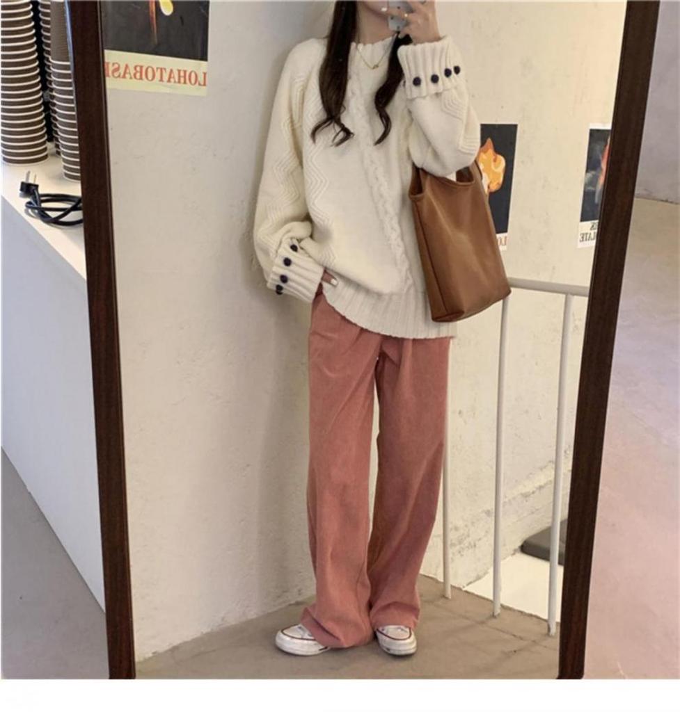 Women's Retro Thick Knit Sweater - Cozy, Loose-Fit, Autumn/Winter Style