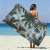 Tropical Palm Leaf Beach Towel Patterned Sunscreen And Windproof Suitable For Swimming Pool Camping Travel Blanket