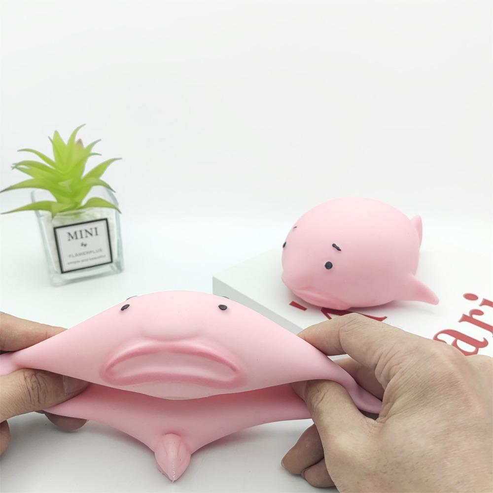 Ugly Fish Soft Rubber Flour Squishy Hand Squeeze Toy For Daily Stress Relief And Funny Play