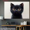 2D Cute Black Kitten Backdrop Pet Lovers Photography Decoration