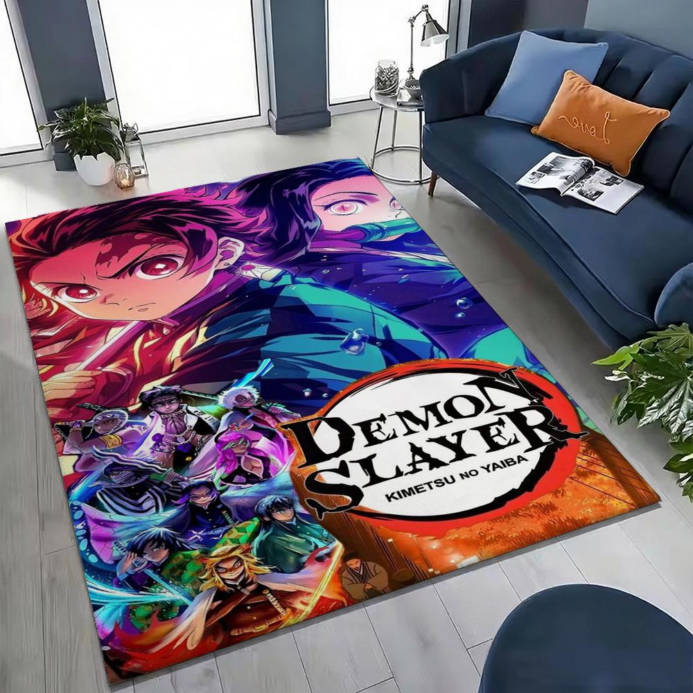Demon Slayer Guardians Humanity Patterned Rug Allseason Carpet For Bedroom Kitchen Bathroom Home Decor Memorial Gift