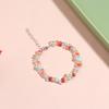 Mini Colorful Flower Necklace Bracelet Charm Beaded Jewelry For Women Spring Gifts