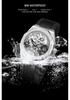 Luxury Brand Forsining Brand Octagon Stainless Steel Skeleton Mechanical Man Watch Automatic Movement Clockwork Silicone Strap