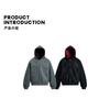 Unisex Oversized Hooded Zip-Up Sweatshirt With Rhinestone Embellishment Cotton Blend Casual Wear