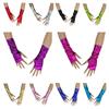 Solid Color Fingerless Mittens Imitation Leather Rock Gloves Punk Style Short Gloves  Friend Gift