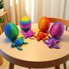 New Movable Sea Turtle Flexible Joint 3D Printed Sculpture With Eggs Fun Desk Ornament For Home Office Car Desk Decoration Gift