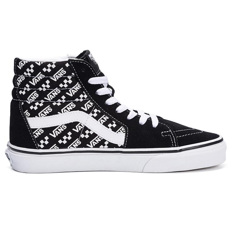 Vans Sk8-Hi 'Logo Repeat - Black' (Unisex) Black / True White Skateboard Shoes VN0A4U3CTEZ