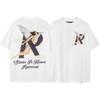 American Vintage High Street T-Shirt Cartoon Print Loose Fit Short Sleeve Men Women Teens