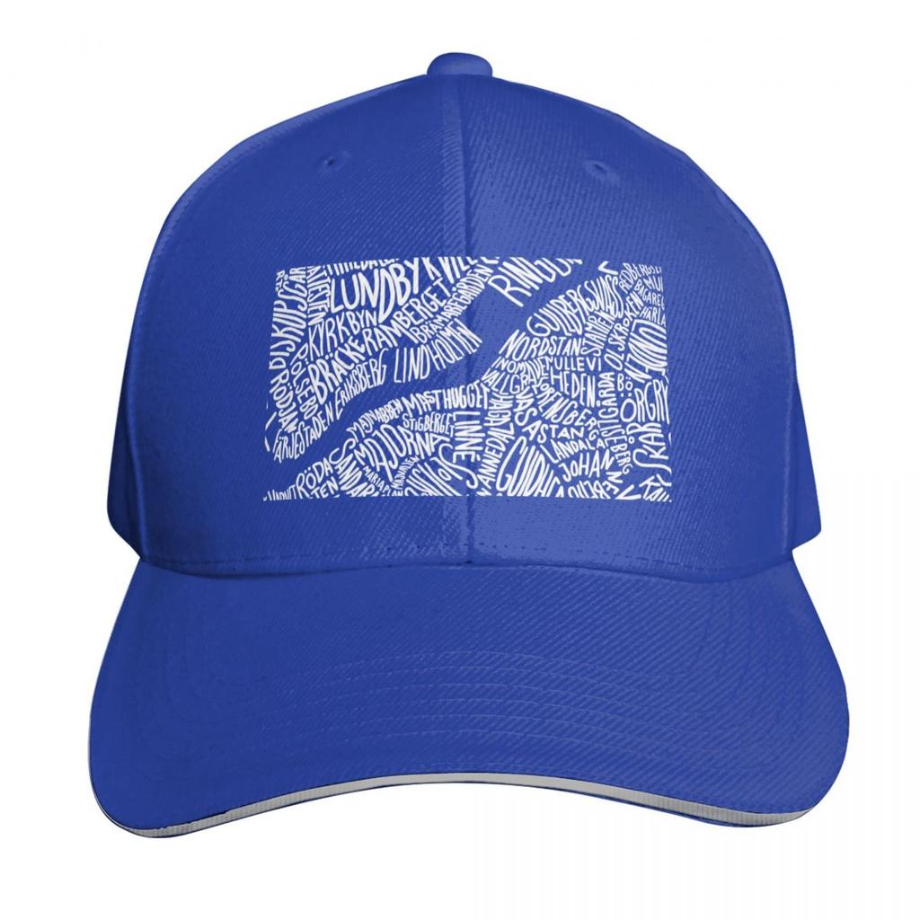Typographic Map of Gothenburg (Black) Baseball Cap Cute Luxury Cap Big Size Hat Custom Hat Hats For Unisex Womens