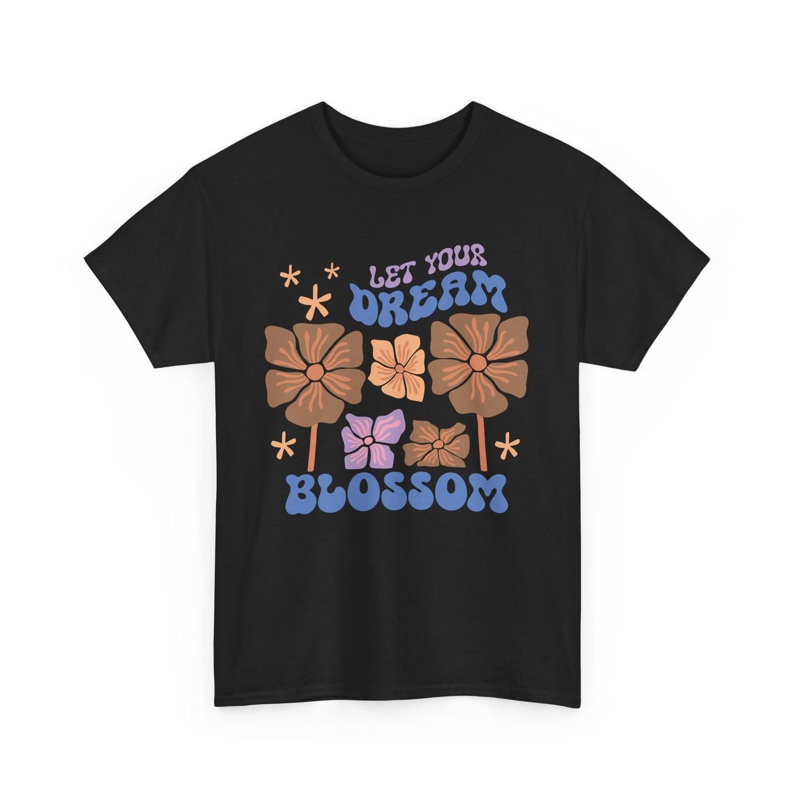 Progress Not Perfection - Vintage Flower T-Shirt - Retro Botanical Tee S