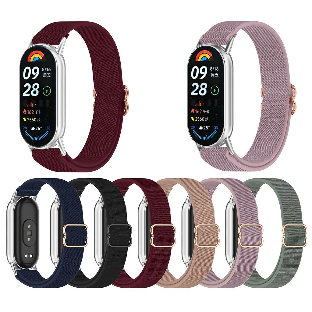 Adjustable Nylon Straps Watch Band Lightweight & Washable Accessory Fashionable Smartwatch Straps for Intelligent Band 9