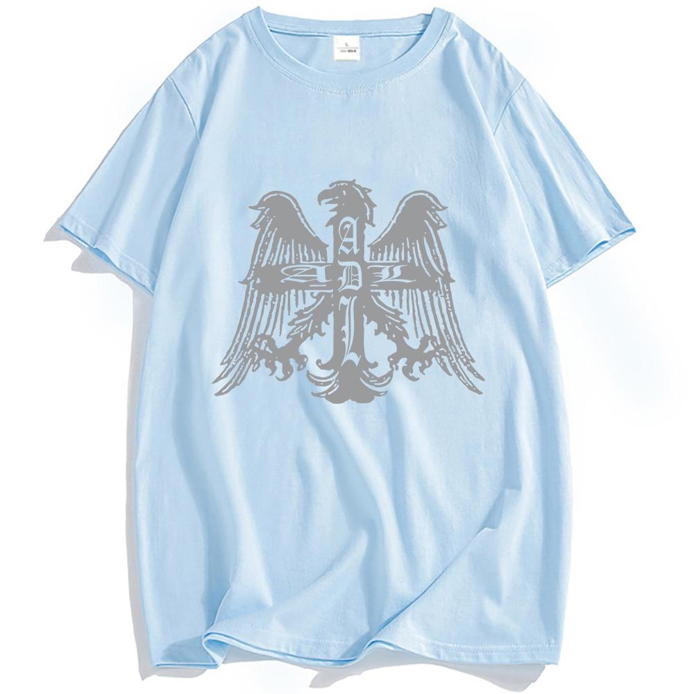 ADL EMBLEM TEE Short Sleeve 100%Cotton Comfortable Male T-shirt Summer Unisex Streetwear O-neck Fashion Soft Mens Tshirts Print Tops Anime T-shirt