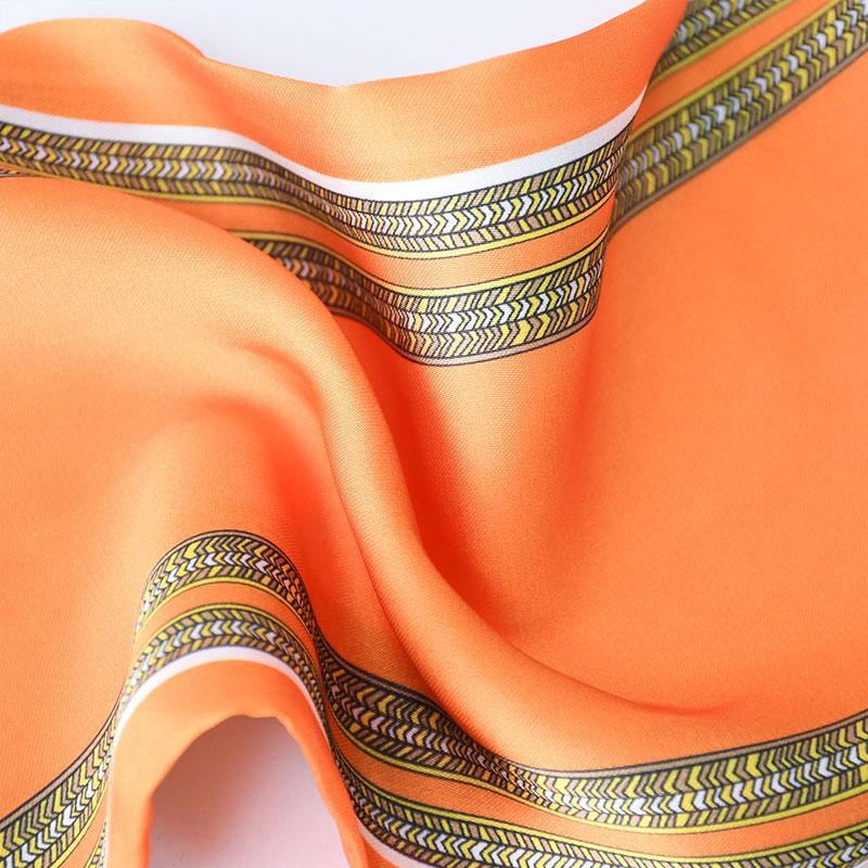 1pc Neckerchief Women Necklace Scarf Hand Wrist Magnetic Button Bag Scarves Scarves Print