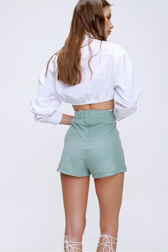 Damenrock Neue Saison Mode Indigo Mini Schlitz Detaillierter Kurzer Rock