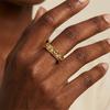 White Diamond Inlaid Skull Ring Gold Light Luxury Niche Trend Daily Fashion Jewelry Accessories