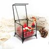 Retro Glass Jewelry Box for Rings, Earrings, and Wedding Decor