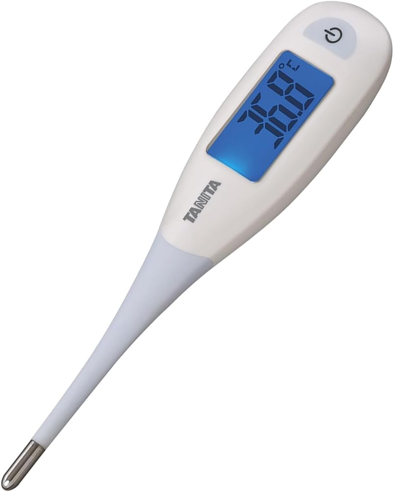 

Tanita Underarm Washable Measurement Predictive Bendable Large Screen BT-470 Thermometer, Blue, Head, Temperature, Tip, Backlit, синий