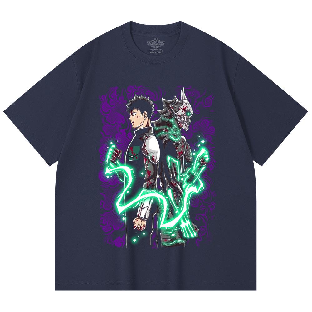 230 Gsm 100% Cotton Kaiju No 8 V9 Kafka Print Unisex Heavy Cotton T Shirt