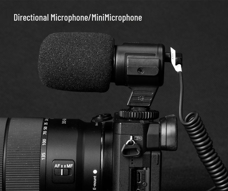 Manjike Portable Aluminum Phone Cage with Light and Mic for Live Streaming