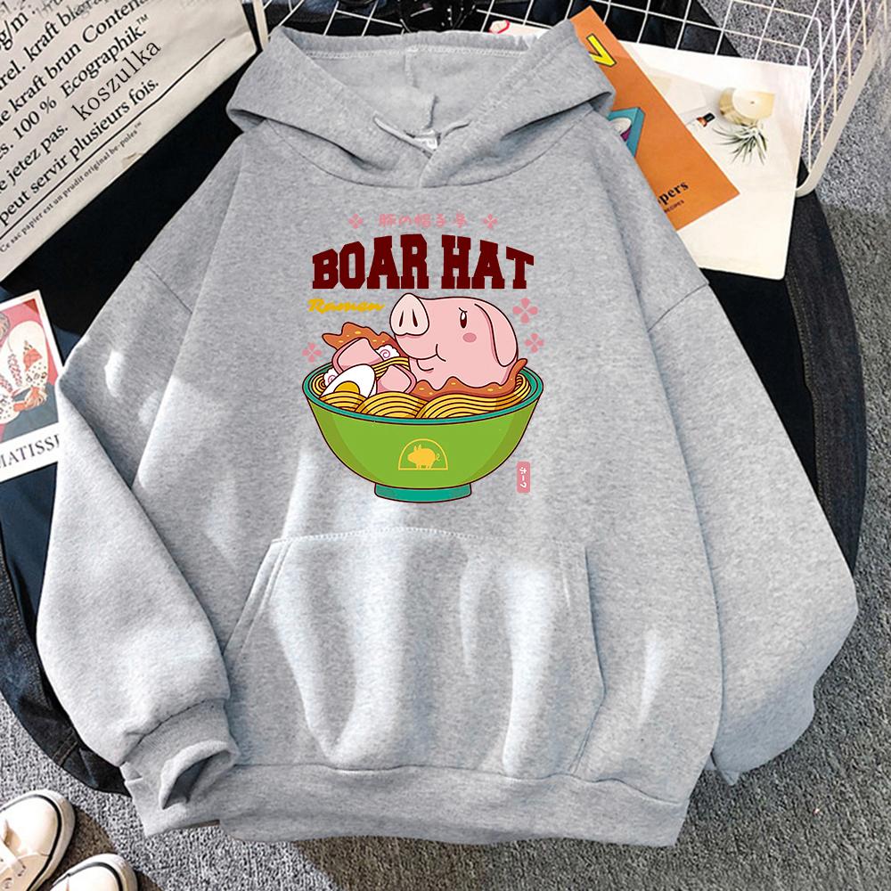 The Seven Deadly Sins Hoodie Women Anime Nanatsu No Taizai Sir Hawk Ramen Hoodies Unisex Cute Pig Noodles Pullovers Sweatshirts