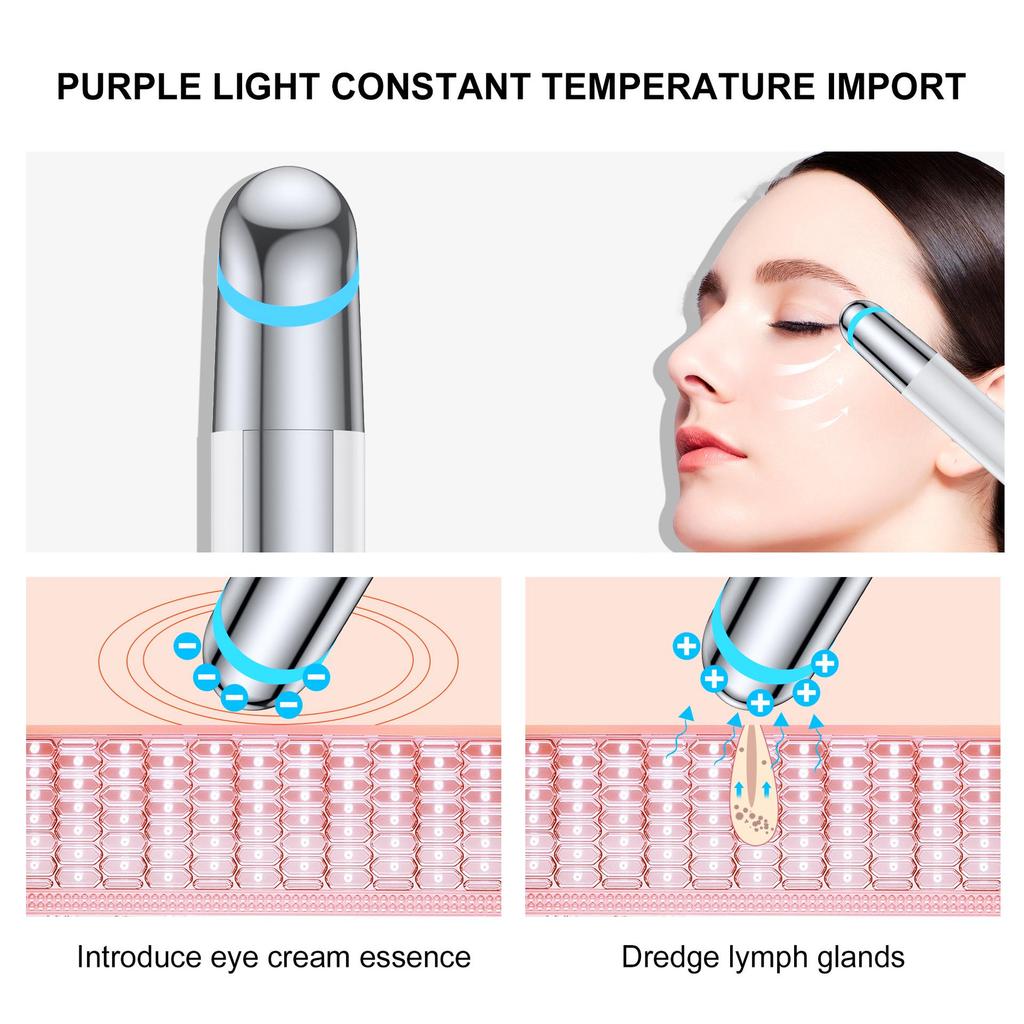 New Tira Eye Beauty Device: Vibration Massage & Light Therapy for Dark Circles and Wrinkles
