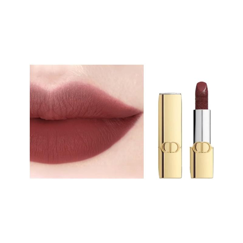

DIOR Lipstick s 24-year Christmas Limited Edition Fierce Blue Gold Tube Velvet Easy to color and whiten Smooth and long-lasting matte high-end #994