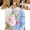 Cute Capybara Backpack For Women With Plush Material And Cartoon Design For Daily Use