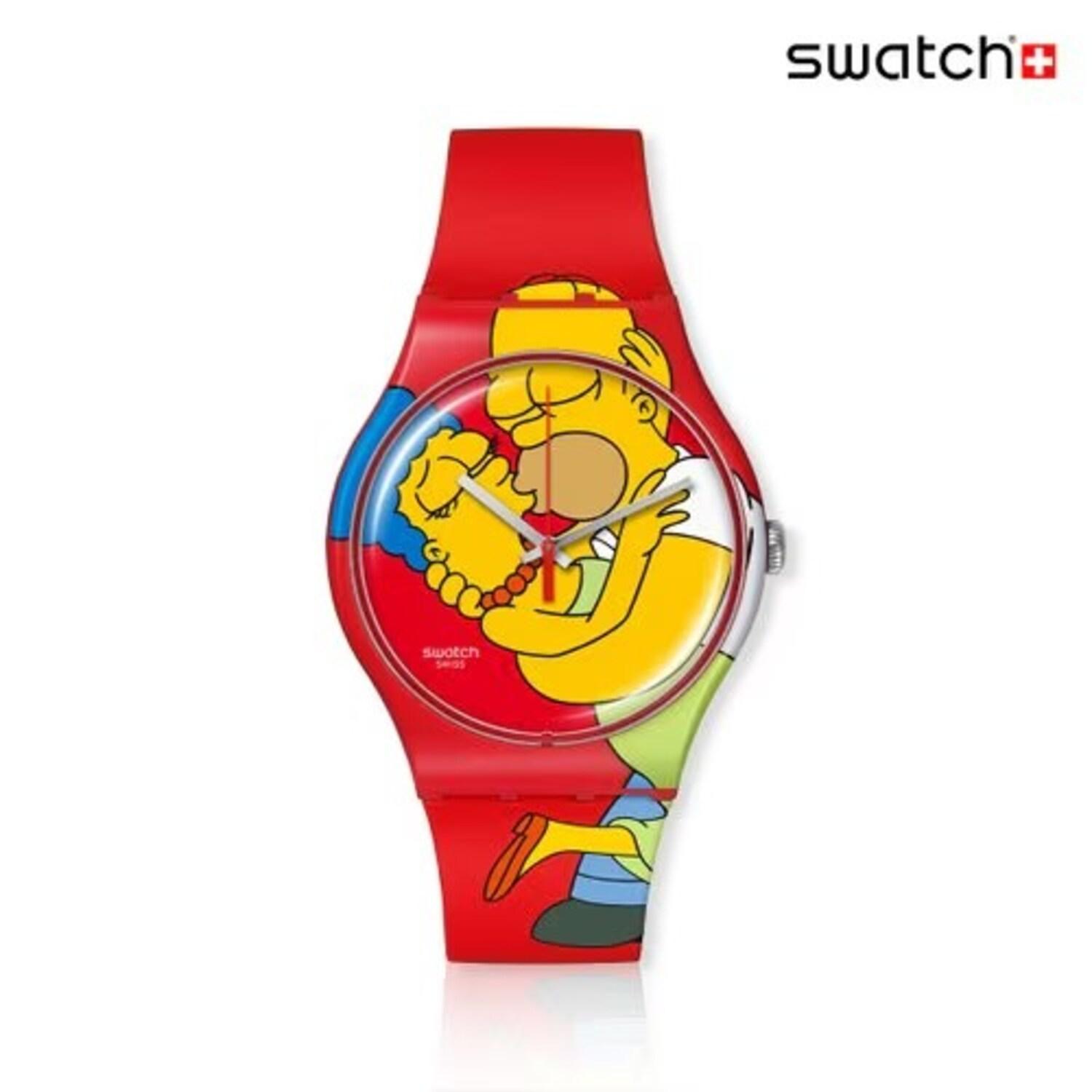[Swatch] The Simpsons Valentine Sweet Embrace SO29Z120