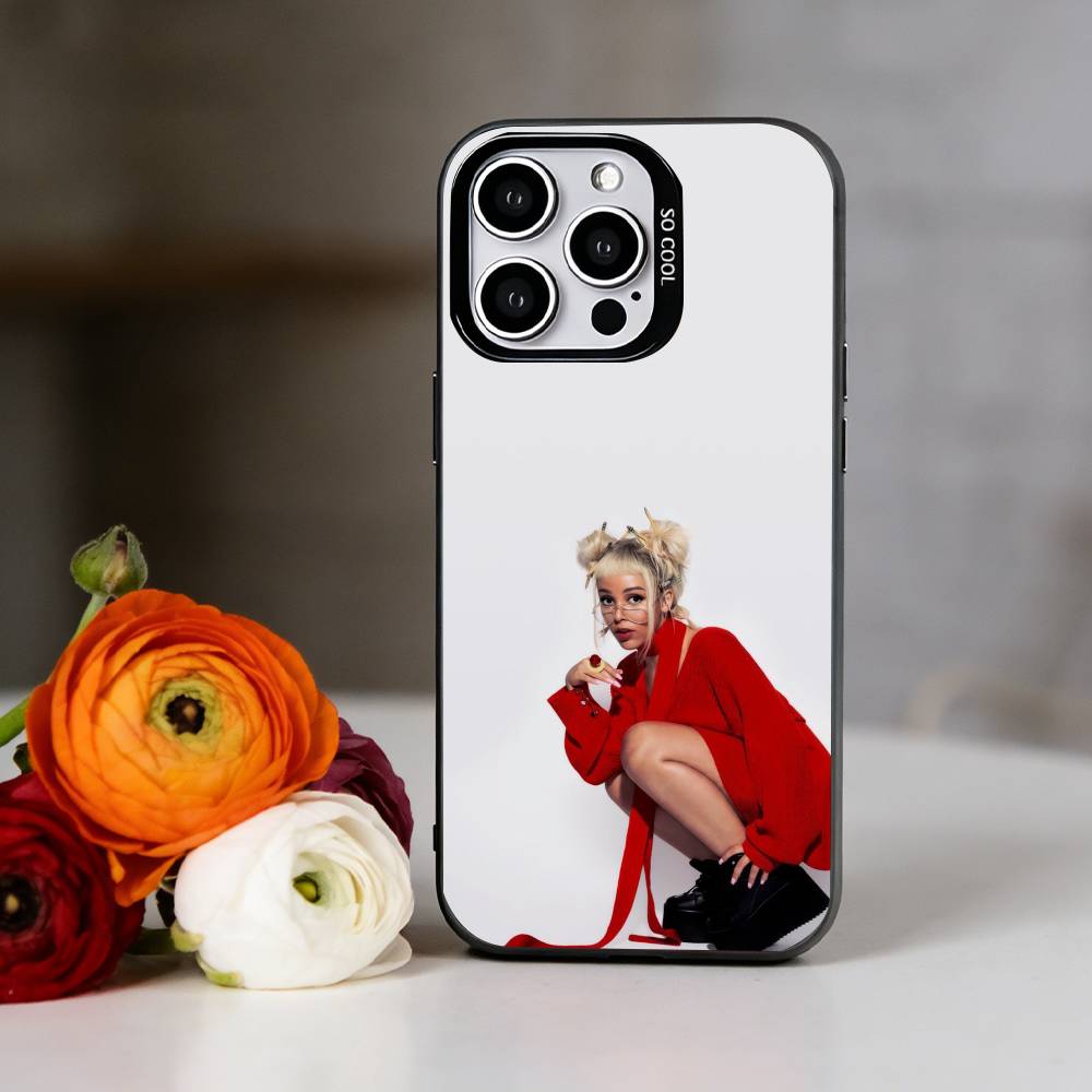 D-DOJA Cat Phone Case For iPhone 17,16,15,14,13,12,11 Plus,Pro Max,XS,Colorful Silver Phone Case Funda Cover