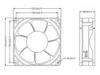High Airflow PWM Double Ball Cooling Fan 12038 - 220V, 12V, 2.7A with Speed Control