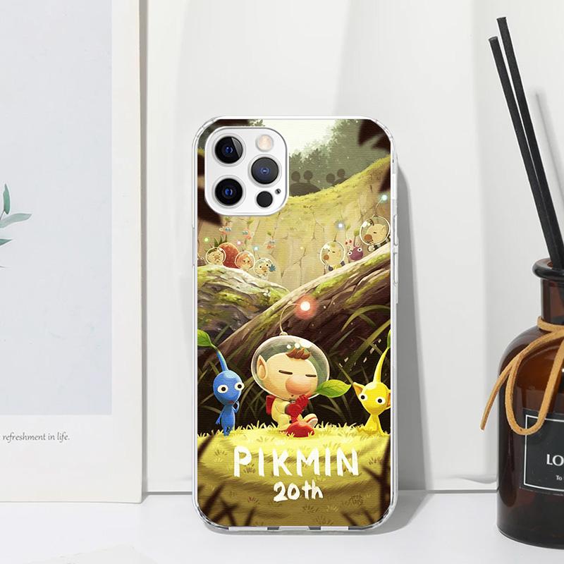 Game P-PikminS 4 Phone Case For Iphone 17 Air 16 15 Plus 16E 14 Pro Max 13 Mini 12 11 7 8 SE Fundas Soft Back Cover 17 Air 16 15