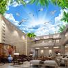 3d Ceiling Wall Mural White Birds Blue Sky Wallpaper Living Room Bedroom Hotel Wallpaper Of Sky