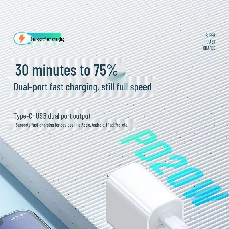 PD20W Fast Charger for Apple iPhone 13c, Compatible with 12/14, Includes 8 Charging Cable