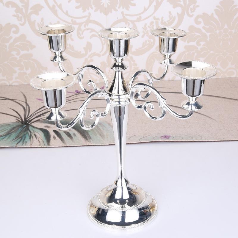 1pcs European Style Metal Candle Holders Wedding Decoration Candle Centerpiece Candlesticks