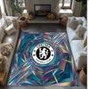 Chelsea FC bedruckter Flanell-Teppich rutschfest weicher Polyester-Bodenbelag Indoor Dekorationsmatte für Schlafzimmer Wohnzimmer Sofa Spielzimmer Heimdekoration