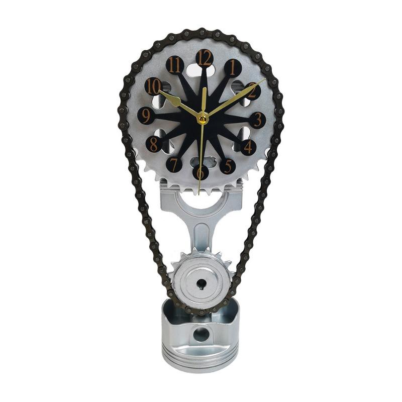 

Modern Table Clock Decorative Desk Clocks Luxury Desktop Watch Mechanical Watches Aesthetic Table Accessories Home Decoration чёрный