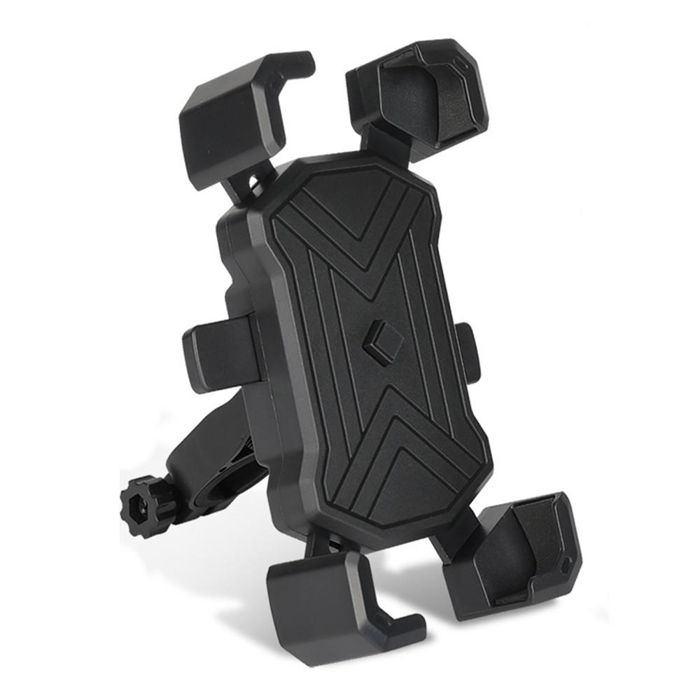 

Держатель телефона для велосипеда или мотоцикла, автоматический замок, противоударный велосипедный держатель мобильного телефона, утолщенный нескользящий кронштейн чёрный