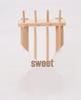 Creative Wooden Folding Thread Spool Rack - Holds 46 Spools/Bobbins for Sewing and Storage