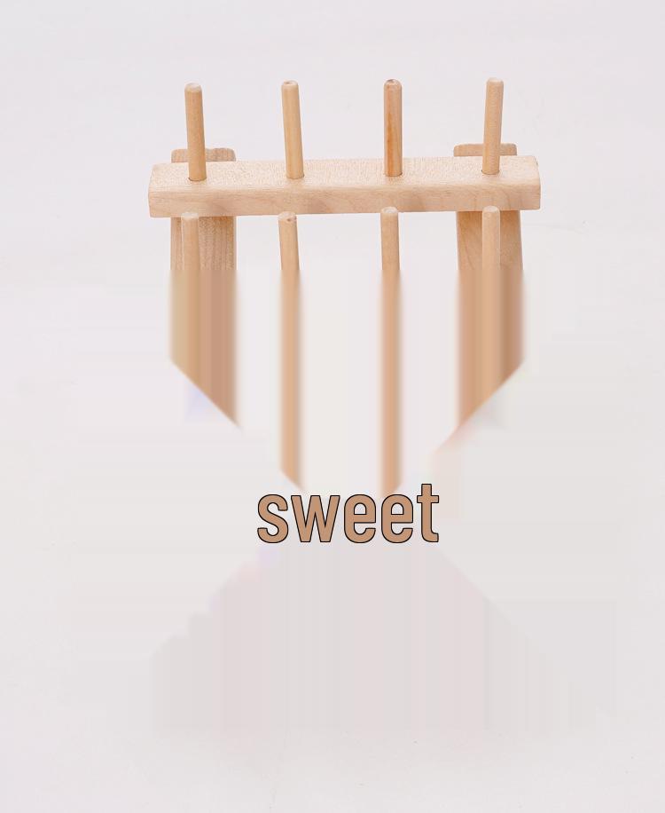 Creative Wooden Folding Thread Spool Rack - Holds 46 Spools/Bobbins for Sewing and Storage