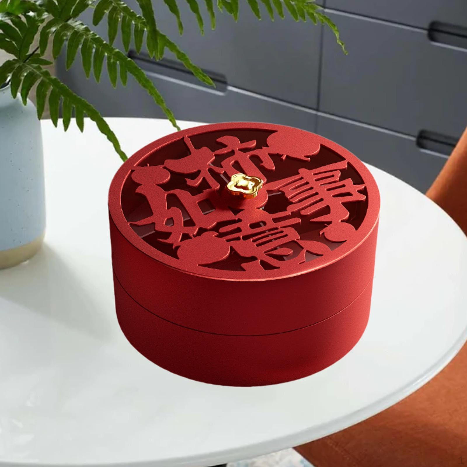 

Разделенный поднос для сервировки, органайзер для закусок, коробка для сухофруктов, блюдо для свадеб red lid