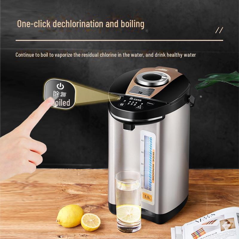 Rongsheng Smart Electric 5L Thermal Kettle: Fully Automatic, Large Capacity, Constant Temperature Hot Water Boiler