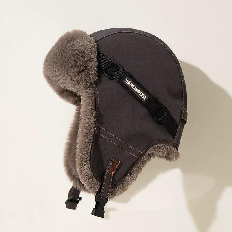 Thunderbolt Hat Men and Women Winter Padded Thickened Ear Protection Cap Cycling Outdoor Ski Ins Warm Cold Cotton Cap