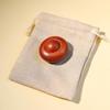 Red Sandalwood Handcrafted Health Ball Massager - Elderly Gift, Large Rosewood Flying Saucer Design
