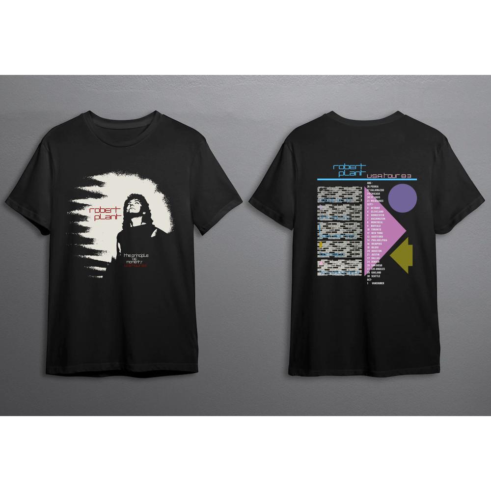 1983 Robert Plant The Principle Of Moments USA Tour T-Shirt Unisex T-Shirt L