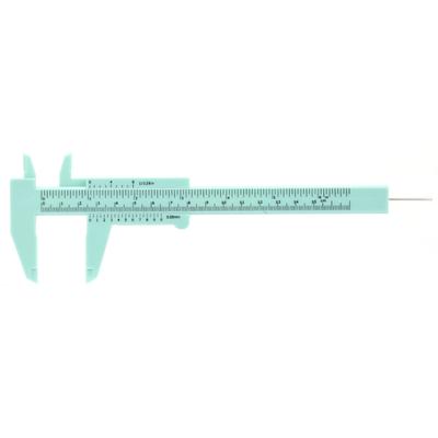 Calibro a corsoio in plastica ad alta precisione 150 mm strumento di misurazione 0,5 mm(verde)