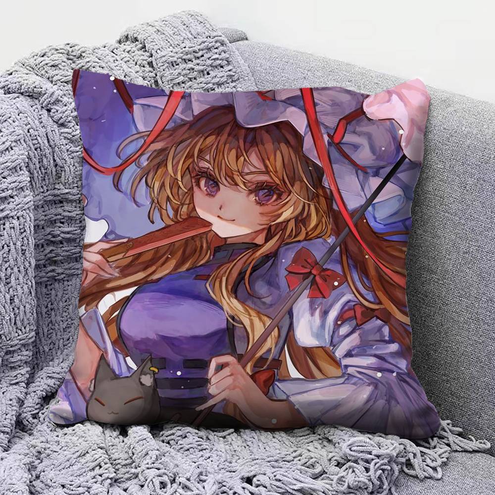 Yakumo Yukari Touhou Project Pillow Covers Home Sofa Cushion Covers and Aecorative Custom
