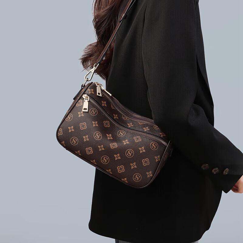 Aegean Style Bedruckte Crossbody-Umhängetasche