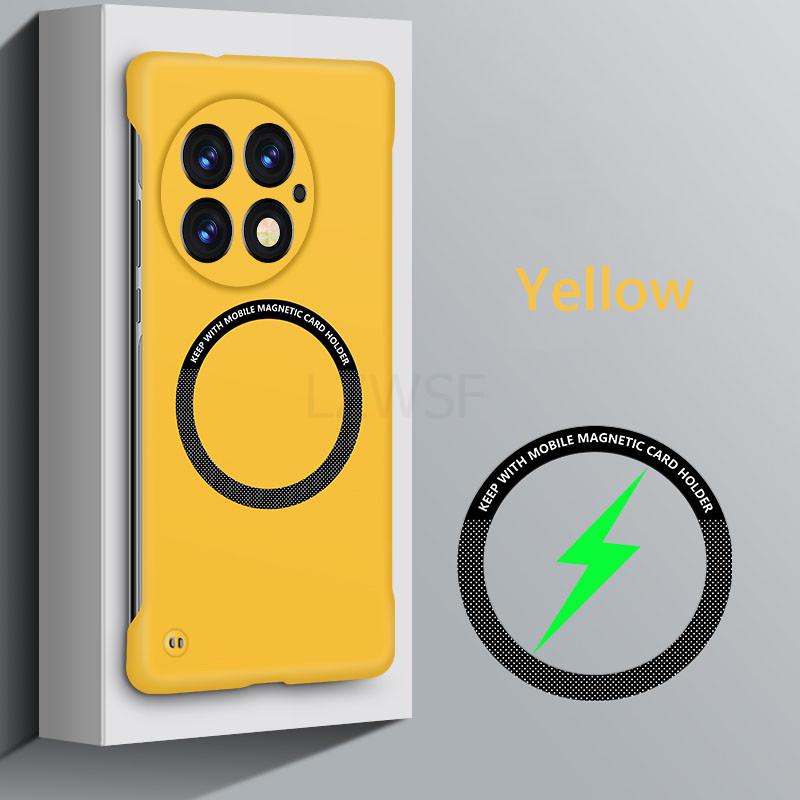 

Безрамочный Магнитный Тонкий Чехол Magsafe для OnePlus 13 One Plus 13 OnePlus13 5G Беспроводная Зарядка Жесткая Задняя Крышка For OnePlus 13