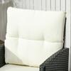 5 Seater Rattan Garden Furniture Set, 6 Piece Garden Sofa Set, Armchairs, 3-Seater Sofa, Footstools, Glass Dining Table, Cushions
