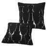 Black King Chess The-Chessboard 9 2 Pcs Square Pillowcase Pillow Cover Cushion Decor Comfort Throw Pillow For Home Car